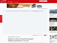 Bild zum Artikel: Selbstmordattentat vereitelt - Unglaubliche Explosion sprengt IS-Attentäter in die Luft