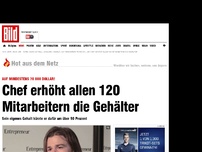 Bild zum Artikel: Mindestens 70000 Dollar! - Chef erhöht allen 120 Mitarbeitern die Gehälter