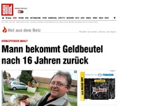 Bild zum Artikel: Nach 14 Jahren - Mann bekommt seinen Geldbeutel zurück