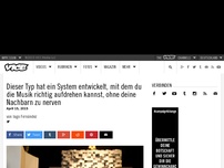 Bild zum Artikel: Dieser Typ hat ein System entwickelt, mit dem du die Musik richtig aufdrehen kannst, ohne deine Nachbarn zu nerven