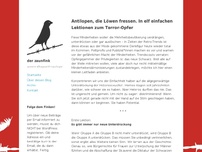 Bild zum Artikel: Antilopen, die Löwen fressen. In elf einfachen Lektionen zum Terror-Opfer