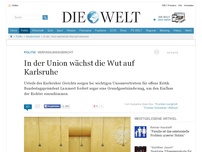 Bild zum Artikel: Verfassungsgericht: In der Union wächst die Wut auf Karlsruhe