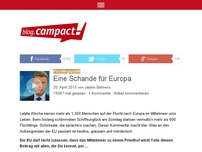 Bild zum Artikel: Eine Schande für Europa