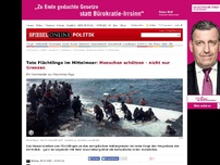 Bild zum Artikel: Flüchtlingssterben im Mittelmeer: Menschen schützen - nicht nur Grenzen