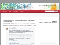 Bild zum Artikel: Ein Impfgegner, die Bundesregierung und eine seriöse Quellenangabe