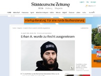 Bild zum Artikel: Prozess um Islamisten: Erhan A. wurde zurecht ausgewiesen