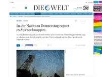 Bild zum Artikel: Lyriden: In der Nacht zu Donnerstag regnet es Sternschnuppen