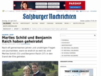 Bild zum Artikel: Marlies Schild und Benjamin Raich haben geheiratet