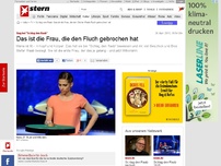 Bild zum Artikel: Schlag den Raab: Das ist die Frau, die den Fluch gebrochen hat