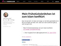 Bild zum Artikel: Mein Frühstücksbrötchen ist zum Islam konfitürt