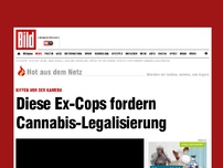 Bild zum Artikel: Kiffen vor der Kamera - Diese Ex-Cops fordern Cannabis-Legalisierung