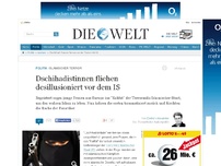 Bild zum Artikel: Islamischer Terror: Dschihadistinnen fliehen desillusioniert vor dem IS