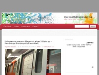 Bild zum Artikel: Unbekannte mauern Wagentür einer S-Bahn zu – Hamburger Bundespolizei ermittelt