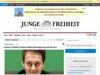 Bild zum Artikel: Grünen-Politiker fordern höhere Benzinpreise und Steuern