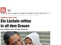 Bild zum Artikel: Erdbeben in Nepal - Ein Lächeln mitten in all dem Grauen