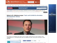 Bild zum Artikel: Batterie für Selbstversorger: Tesla und Lichtblick schmieden Stromspeicher-Allianz
