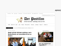 Bild zum Artikel: Nepal schickt 500 Not-Lokführer nach Deutschland, um humanitäre Krise zu lindern