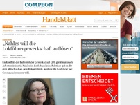 Bild zum Artikel: Bahnstreik: „Nahles will die Lokführergewerkschaft auflösen“