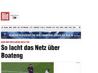 Bild zum Artikel: Einfach umgefallen - So lacht das Netz über Boateng