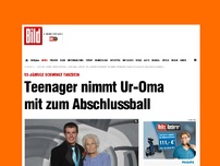 Bild zum Artikel: Unvergesslicher Abend - Teenager nimmt Ur-Oma mit zum Abschlussball