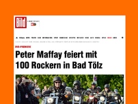 Bild zum Artikel: DVD-Premiere - Peter Maffay knattert zur Party mit 100 Rockern