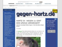 Bild zum Artikel: Hartz IV: Wegen 11 Cent den Umzug verweigert