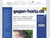 Bild zum Artikel: Hartz IV: Wegen 11 Cent den Umzug verweigert