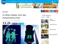 Bild zum Artikel: In Wien lieben sich die Ampelmännchen