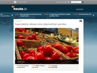 Bild zum Artikel: Supermärkte müssen alte Lebensmittel spenden