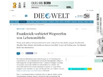 Bild zum Artikel: Großhandel: Frankreich verbietet Wegwerfen von Lebensmitteln