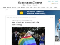 Bild zum Artikel: Historischer Volksentscheid: Iren schreiben Homo-Ehe in die Verfassung