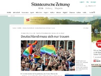 Bild zum Artikel: Nach Referendum über Homo-Ehe in Irland: Deutschland muss sich nur trauen