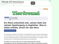 Bild zum Artikel: Ein Mann entschied sich, seinen Sohn bei seinem Spaziergang zu begleiten. Was er dabei erlebte,...