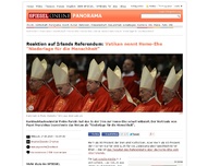 Bild zum Artikel: Reaktion auf Irlands Referendum: Vatikan nennt Homo-Ehe 'Niederlage für die Menschheit'