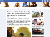 Bild zum Artikel: Niemand will der Mutter das Baby geben. Als sie ihre Tochter endlich sieht, ist sie total geschockt.