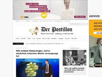 Bild zum Artikel: ARD entlässt Meteorologen, weil er wiederholt schlechtes Wetter vorausgesagt hat