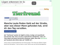 Bild zum Artikel: Manche Leute finden Geld auf der Straße, aber was dieser Mann gefunden hat, wird dir den Tag...