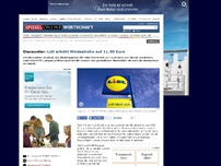 Bild zum Artikel: Discounter: Lidl erhöht Mindestlohn auf 11,50 Euro