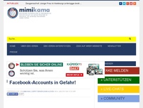 Bild zum Artikel: Facebook-Accounts in Gefahr!