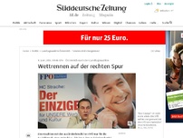 Bild zum Artikel: Österreich nach den Landtagswahlen: Wettrennen auf der rechten Spur