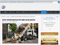 Bild zum Artikel: Respekt! Wütende Arbeitslose kippt Möbel vor das Jobcenter