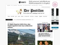 Bild zum Artikel: G7-Gipfel: Experten befürchten, dass Regierungschefs trotz Zaun entkommen könnten