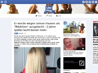 Bild zum Artikel: Er wurde wegen seinen Haaren als 'Mädchen' beschimpft - sein Grund lässt aber alle Mobber erblassen.