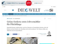 Bild zum Artikel: Asylbewerber: Grüne fordern 1000 Jobvermittler für Flüchtlinge