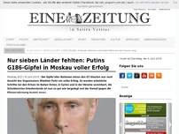 Bild zum Artikel: Nur sieben Länder fehlten: Putins G186-Gipfel in Moskau voller Erfolg