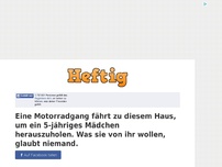 Bild zum Artikel: Eine Motorradgang fährt zu diesem Haus, um ein 5-jähriges Mädchen herauszuholen. Was sie von ihr...