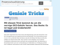 Bild zum Artikel: Mit diesem Trick kommst du um die nervige GEZ-Gebühr herum. Das Beste: Es ist legal und...