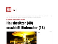 Bild zum Artikel: Auf frischer Tat ertappt - Hausbesitzer (40) erschießt Einbrecher (18)