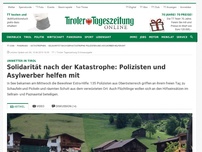 Bild zum Artikel: Aufräumen nach den Unwettern: Polizisten packen im Paznaun an