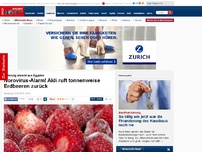 Bild zum Artikel: 25 Tonnen Früchte betroffen - Norovirus-Alarm! Aldi ruft Erdbeeren zurück